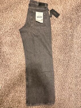 NEW rag & bone Straight-Leg Jeans in Washed Gray